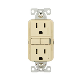 Eaton 15-Amp 125-volt GFCI Residential Decorator Outlet, Ivory (3-Pack)