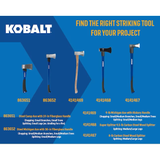 Kobalt Steel Camp Axt mit 14-Zoll-Glasfasergriff