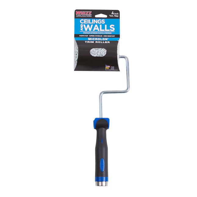 WHIZZ 4-Zoll x 3/8-Zoll Nap MICROLON Mini-Farbroller aus synthetischer Mischung für Decken und Wände