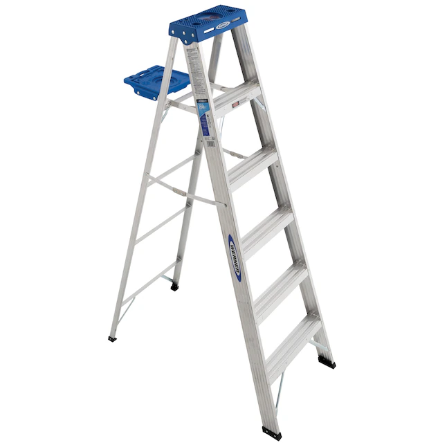 Werner 360 Aluminum 6-ft Type 1- 250-lb Capacity Step Ladder