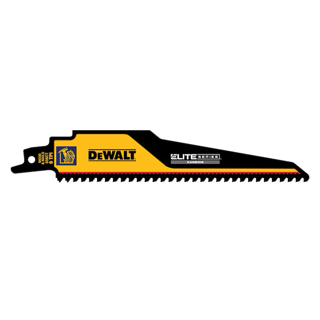 DEWALT Elite 6-in 6 Tpi Demolition Reciprocating Saw Blade