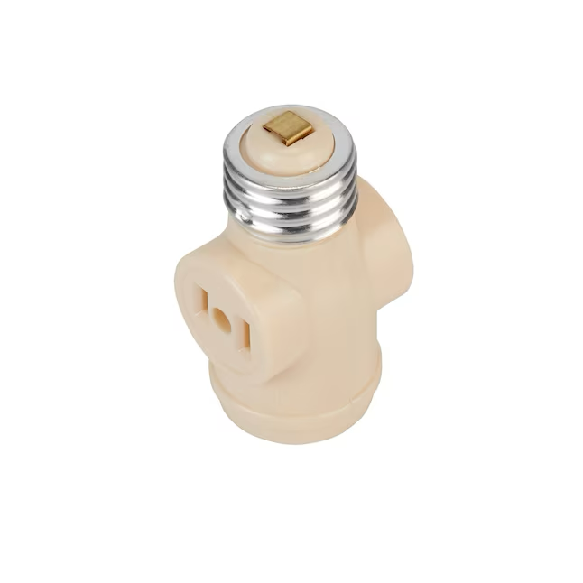 Project Source 660-Watt Off-white Medium Light Socket Adapter