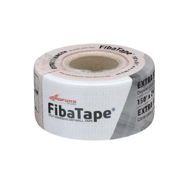 Saint-Gobain ADFORS FibaTape Cinta autoadhesiva para juntas de paneles de yeso de malla extrafuerte de 2-3/8 pulgadas x 150 pies 