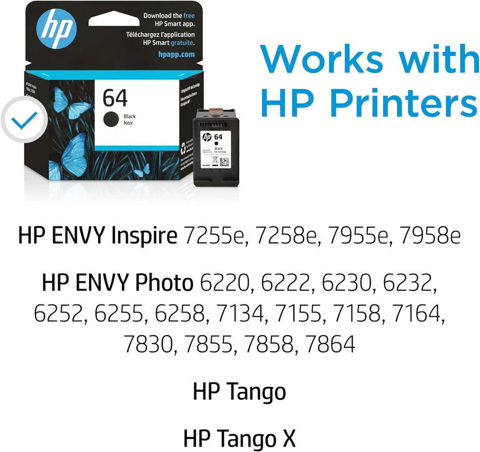 HP 64 Black Ink Cartridge