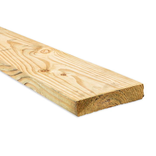 Madera tratada a presión de contacto con el suelo de pino amarillo del sur #2 Prime de 2 x 8 x 16 pies para climas severos 