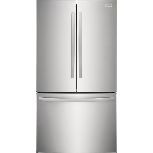 Refrigerador Frigidaire de puerta francesa de 28.8 pies cúbicos con máquina de hielo, dispensador de agua y hielo (acero inoxidable) ENERGY STAR