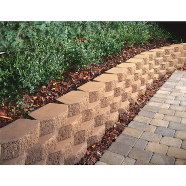 4-in H x 11.5-in L x 7.5-in D Terracotta Concrete Retaining Wall Block