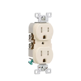 Eaton Arrow Hart 15-Amp 125-volt Tamper Resistant Residential/Commercial Duplex Outlet, Light Almond