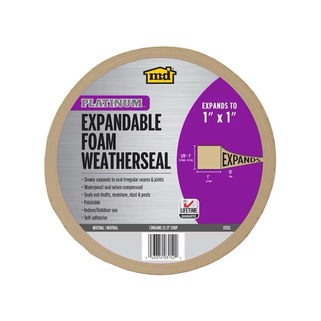 M-D 13-ft x 1-in Neutral Foam Window Weatherstrip