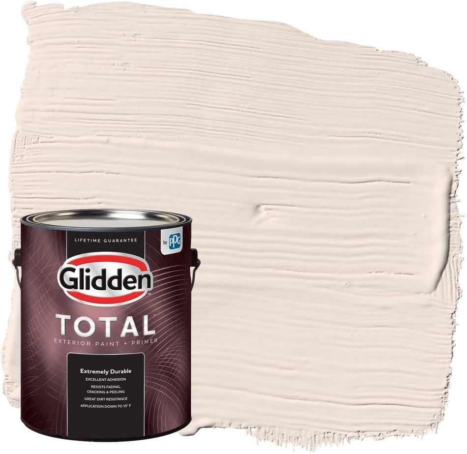 Pintura e imprimador para exteriores Glidden Total Semibrillante, Sablewood