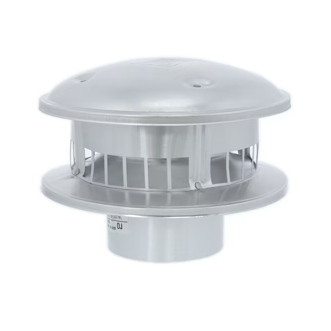 Selkirk 4-in x 8-in Galvanized Steel/Aluminum Cap for Natural Gas Venting - UL Listed