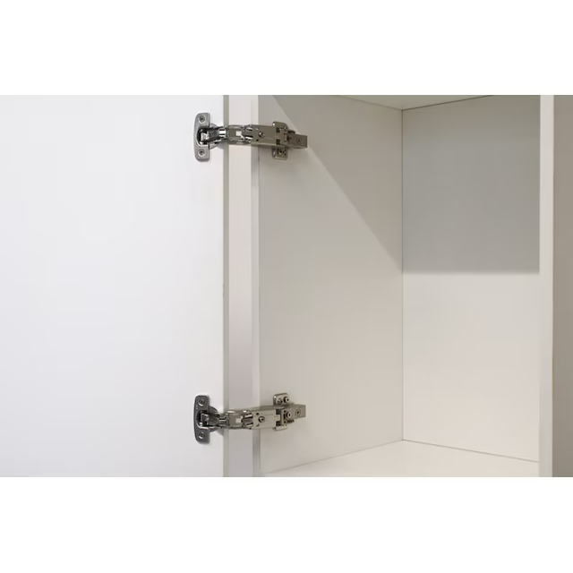 RELIABILT 160-Degree Full Overlay Concealed Soft Close Nickel Plated Cabinet Hinge, 1 Pair (2-Pieces)