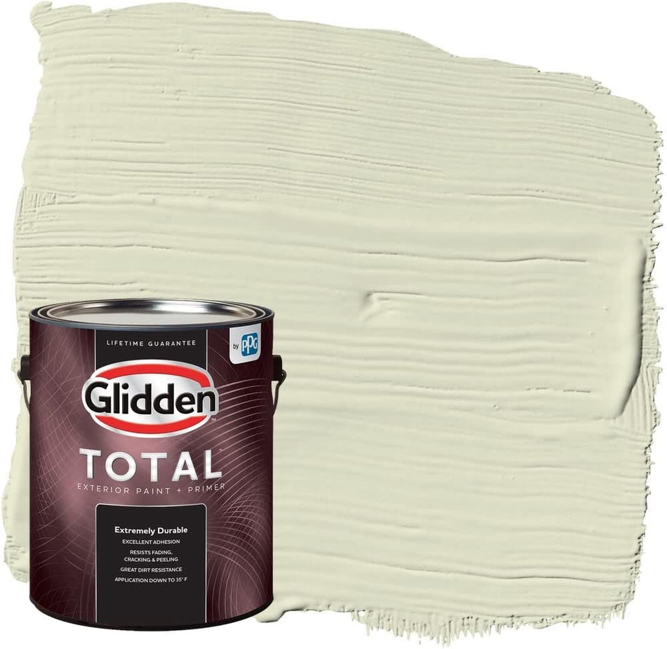 Glidden Total Exterior Paint &amp; Primer semibrillante, baile lento 