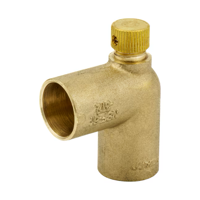 Streamline 1/2-in SWT x 1/2-in SWT Cast Brass 90-Degree Elbow w/Drain