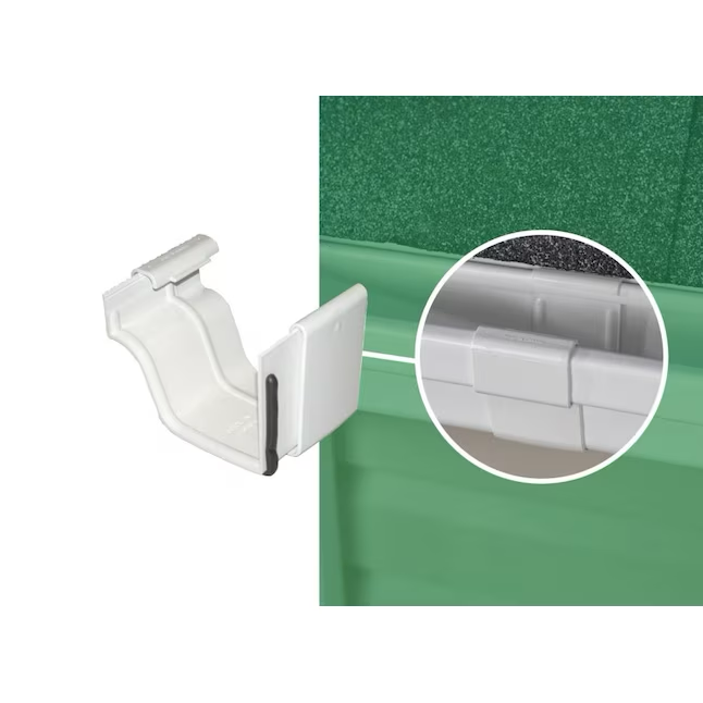 Conector de canalón Amerimax Vinyl estilo K (5 pulgadas x 0,41 pies)