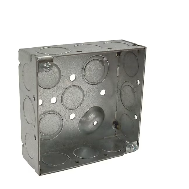 Hubbell RACO 2-Gang Galvanized Steel New Work Square Electrical Box