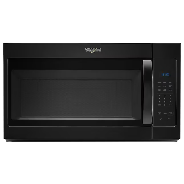 Whirlpool 1.7-cu ft 1000-Watt Over-the-Range Microwave (Black)