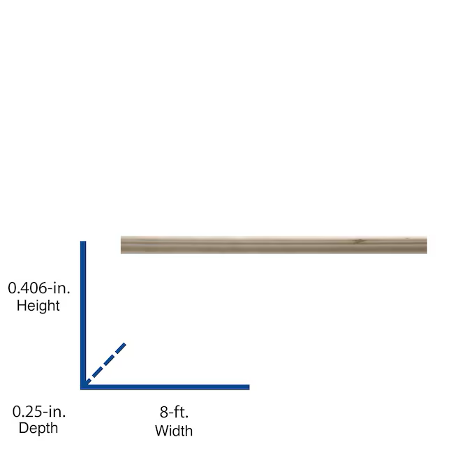 Ornamental Mouldings 13/32-in x 8-ft White Hardwood Unfinished Wood 41 Chair Rail Moulding