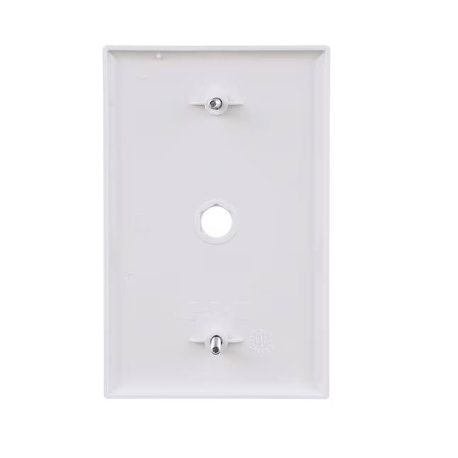 Eaton 1-Gang Midsize White Polycarbonate Indoor Wall Plate