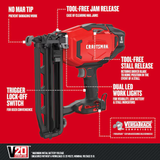 CRAFTSMAN V20 2.5-in 16-Gauge Cordless Finish Nailer (Bare Tool Only)