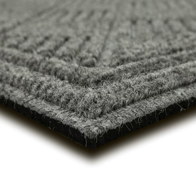 Project Source 3-ft x 5-ft Gray Polyester Rectangular Indoor Decorative Utility Mat