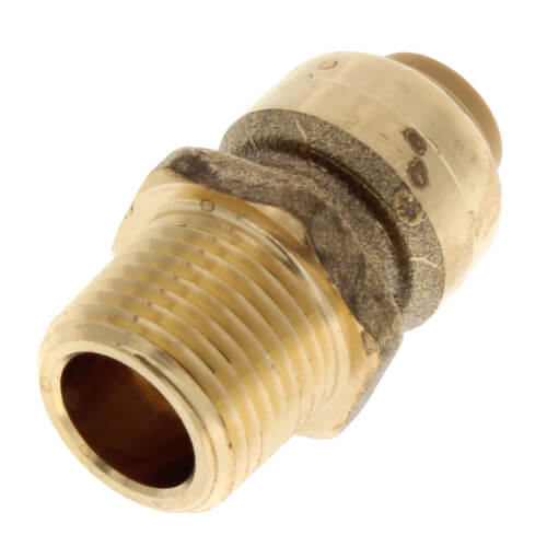 SharkBite 3/8 in. (1/2 in. OD) x 1/2 in. MNPT Brass Push Male Adapter