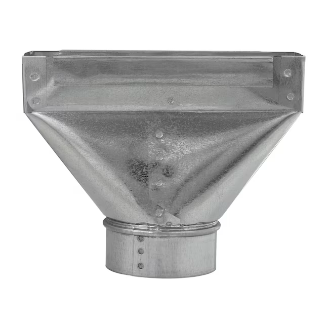 IMPERIAL 4-in 30-Gauge Galvanized Steel Straight Stack Duct Boot