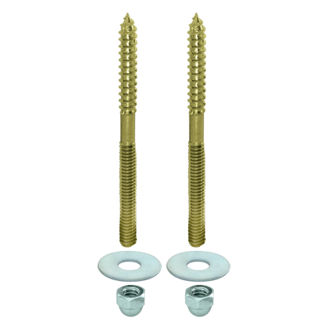 EZ-FLO 1/4 in. x 2-1/4 in. Closet Screw Set - Pair