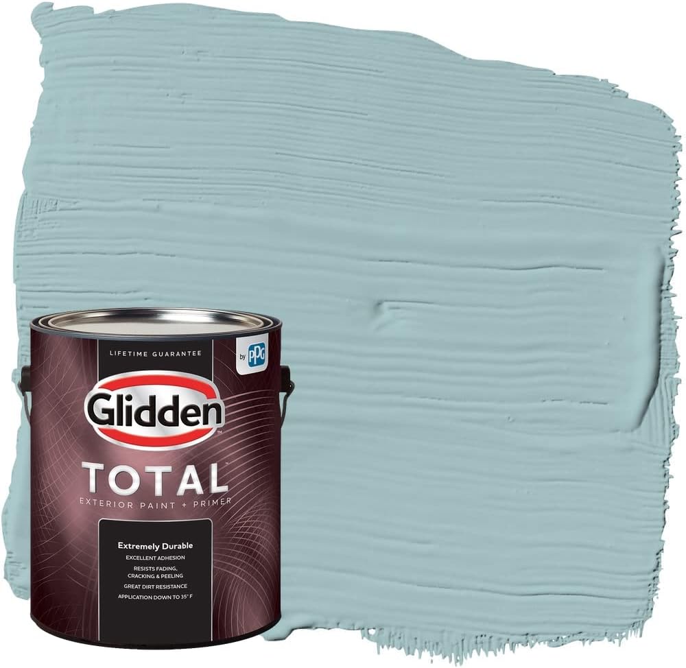 Glidden Total Exterior Paint & Primer Semi-Gloss, Lazy River