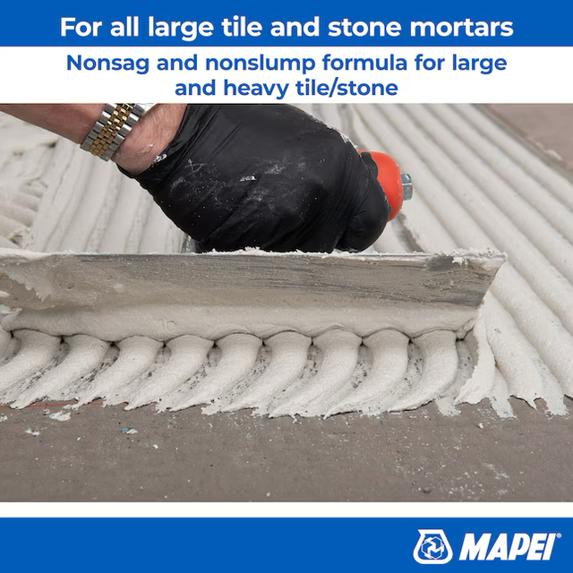 MAPEI Large Tile and Stone White Thinset/Medium Bed Tile Mortar (50-lb)