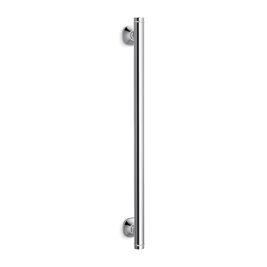 KOHLER Ealing 24-in Polished Chrome Wall Mount ADA Compliant Grab Bar (500-lb Weight Capacity)