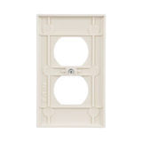 Eaton 1-Gang Standard Size Light Almond Plastic Indoor Duplex Wall Plate (10-Pack)