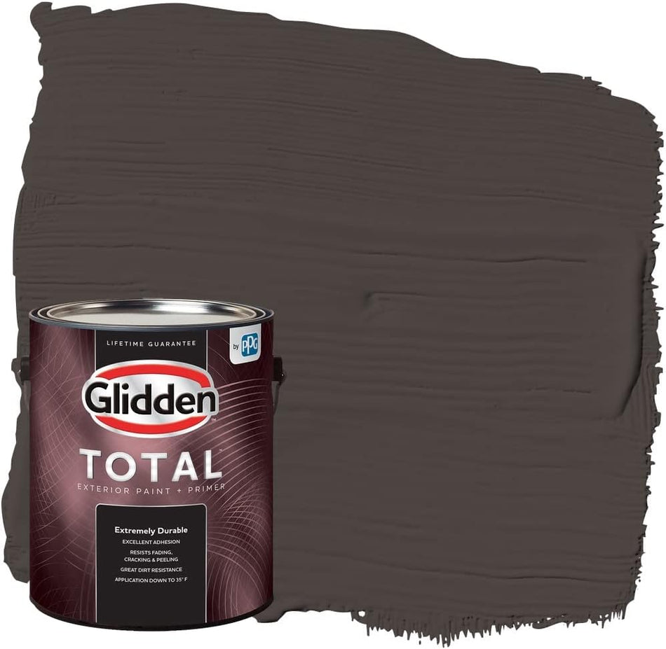 Glidden Total Exterior Paint & Primer Semi-Gloss, Phantom Mist