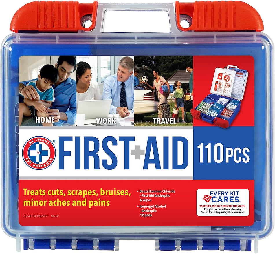 Be Smart Get Prepared First Aid Kit (110 Pieces)