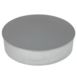 IMPERIAL 8-in dia Galvanized Steel Crimped Small End Round End Cap