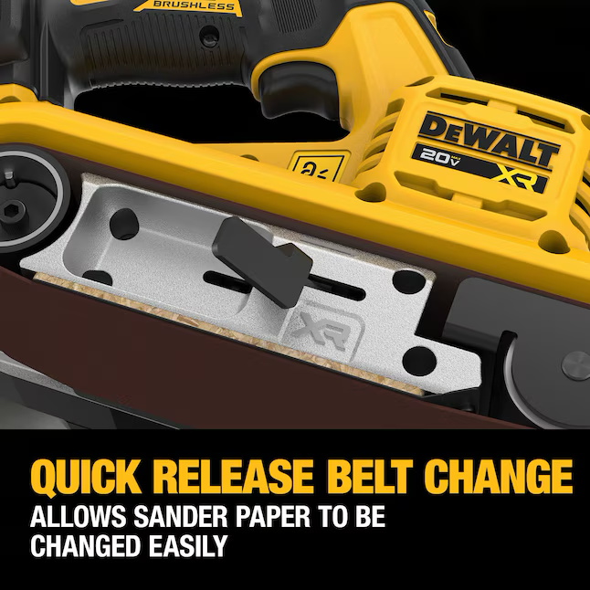 DEWALT XR 20-Volt Brushless Cordless Belt Sander with Dust Management (Bare Tool)