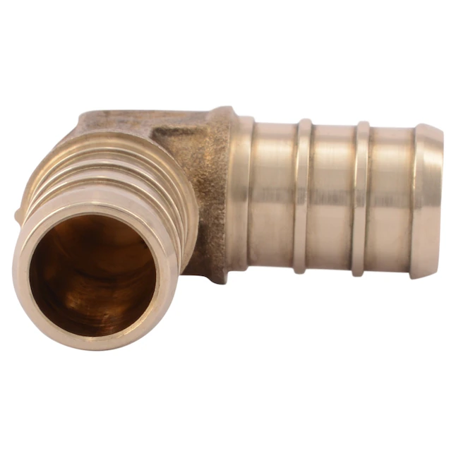 SharkBite 1/2-in PEX Crimp Brass 90-Degree Elbow