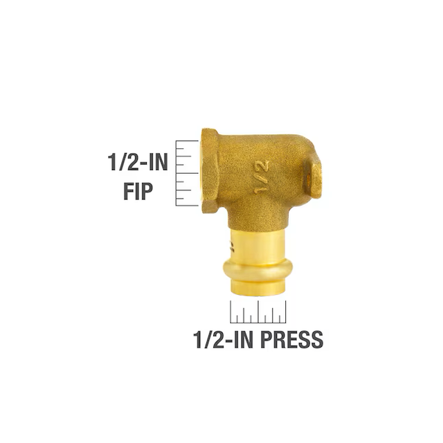 Streamline 1/2-in 90-Degree Copper Press Drop Ear Elbow