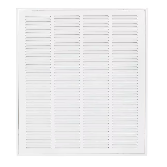 EZ-FLO 20 in. x 25 in. (Duct Size) Steel Return Air Filter Grille White
