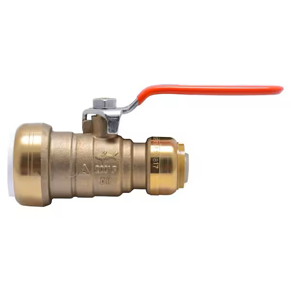 SharkBite 1 in. Push-to-Connect PVC IPS x 3/4 in. CTS Brass Ball Valve