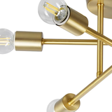 Origin 21 Shaye 6-Light 17-in Brushed Gold Semi-Flush mount light