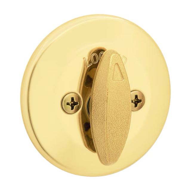 Kwikset Security 660 Mobile Home Deadbolt Series Polished Brass Single Cylinder Deadbolt with SmartKey