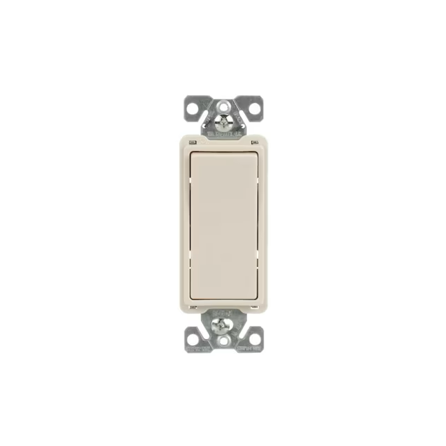 Eaton 15-Amp 4-Way Rocker Light Switch, Light Almond