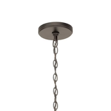 Kichler Aldean Olde Bronze Farmhouse Seeded Glass Cone Hanging Pendant Light