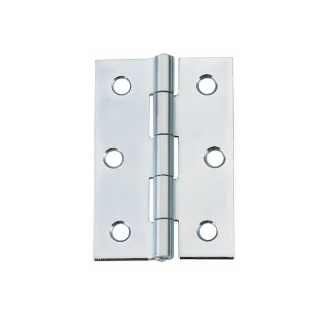 Bisagra para puerta interior/exterior de embutir plateada RELIABILT de 2-1/2 in de alto (paquete de 2)