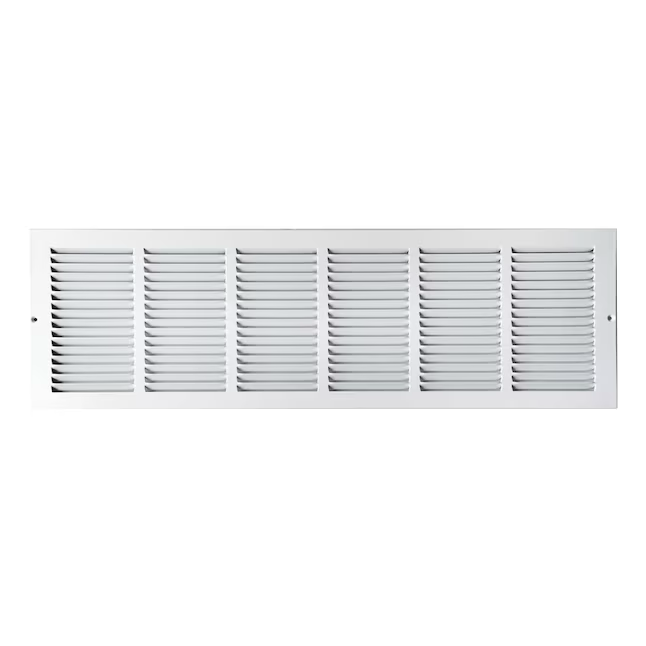 RELIABILT 30-in x 8-in Steel White Sidewall/Ceiling Grille