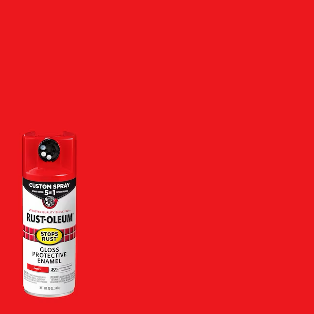 Pintura en aerosol Rust-Oleum Stops Rust, paquete 5 en 1, color cereza brillante (peso neto: 12 oz)