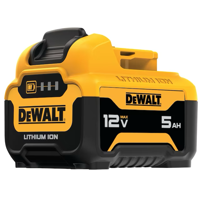 Paquete de 2 baterías y cargador de iones de litio DEWALT de 12 V (3 Ah y 5 Ah)