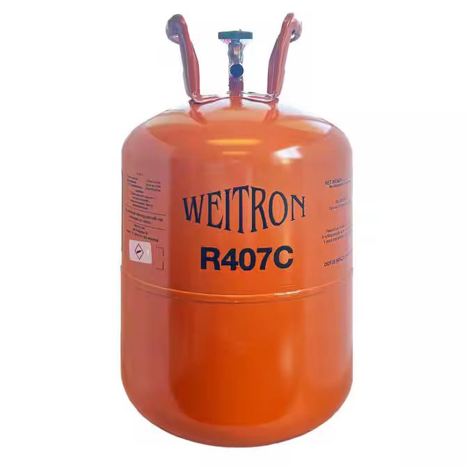 Cilindro de refrigerante Weitron R-407C de 25 lb.