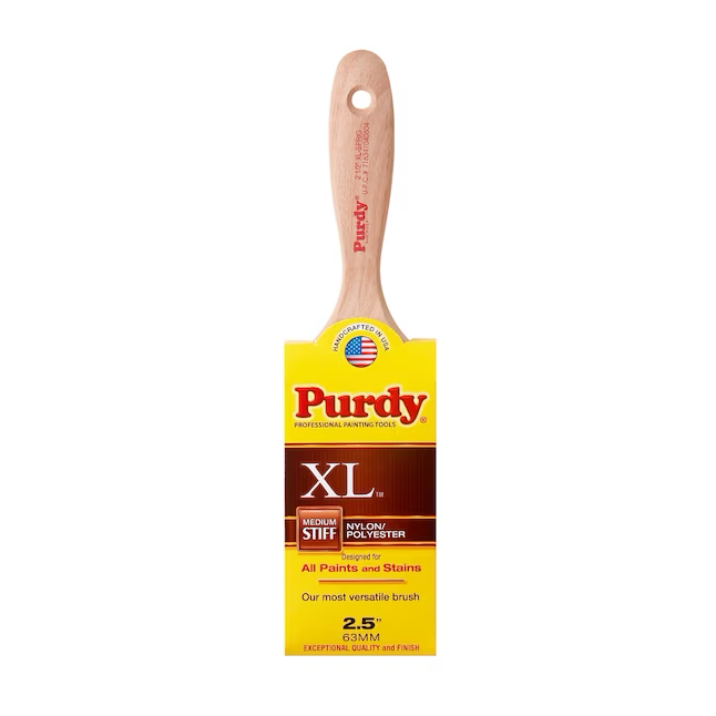 Purdy XL Sprig 2-1/2 Zoll wiederverwendbarer flacher Pinsel aus Nylon-Polyester-Mischung (Zierpinsel)